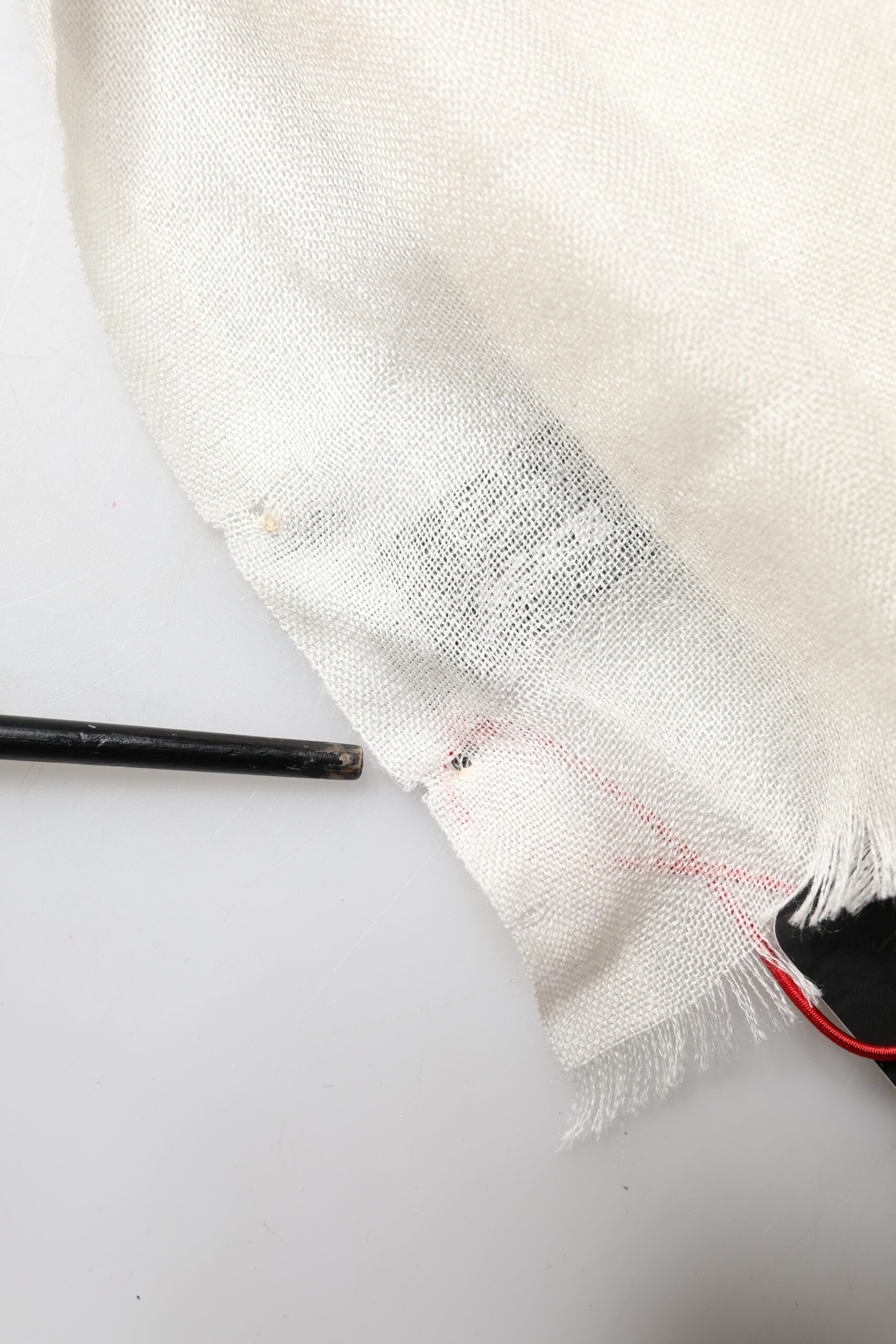 White Cashmere Knit Neck Wrap Shawl Scarf