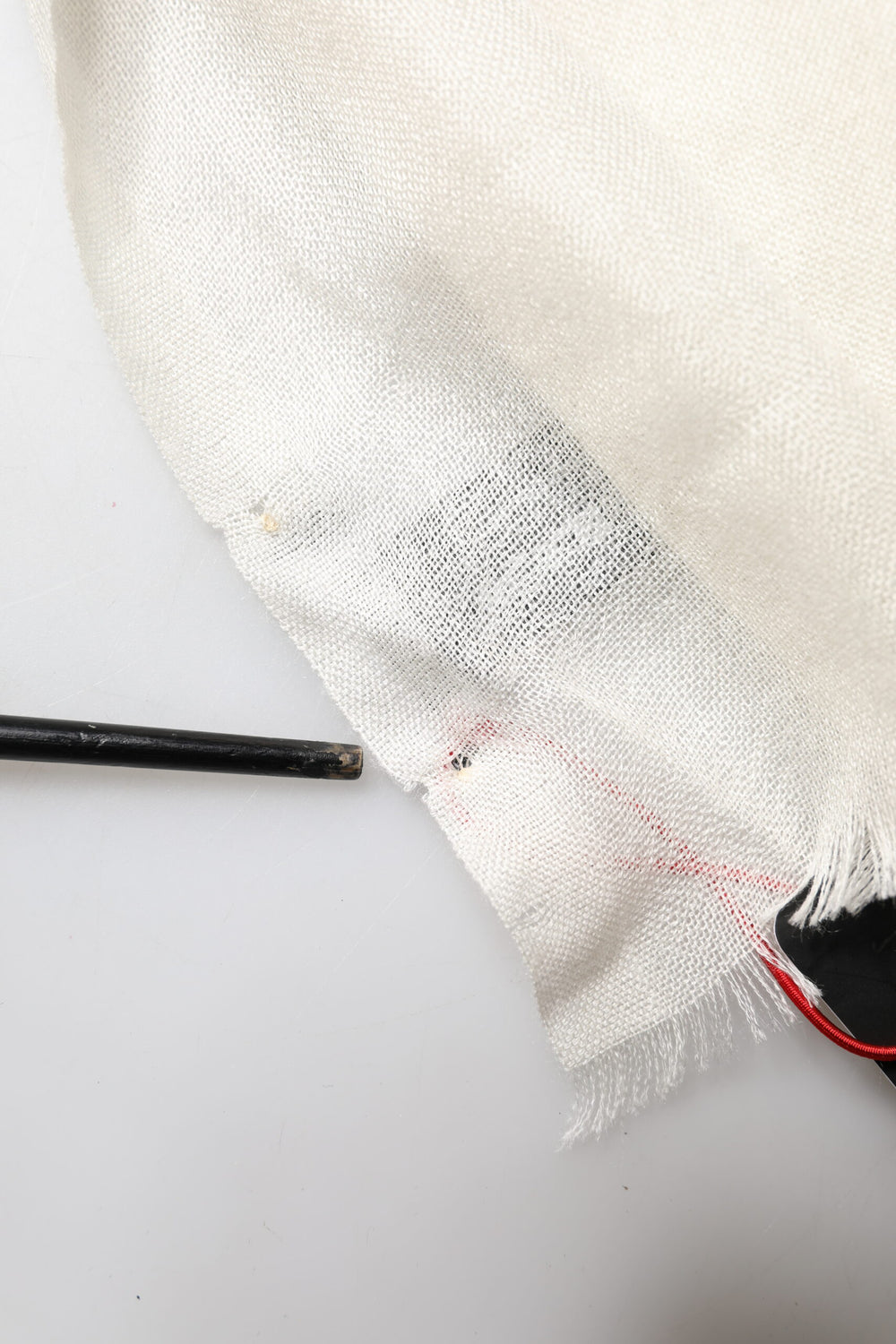 White Cashmere Knit Neck Wrap Shawl Scarf