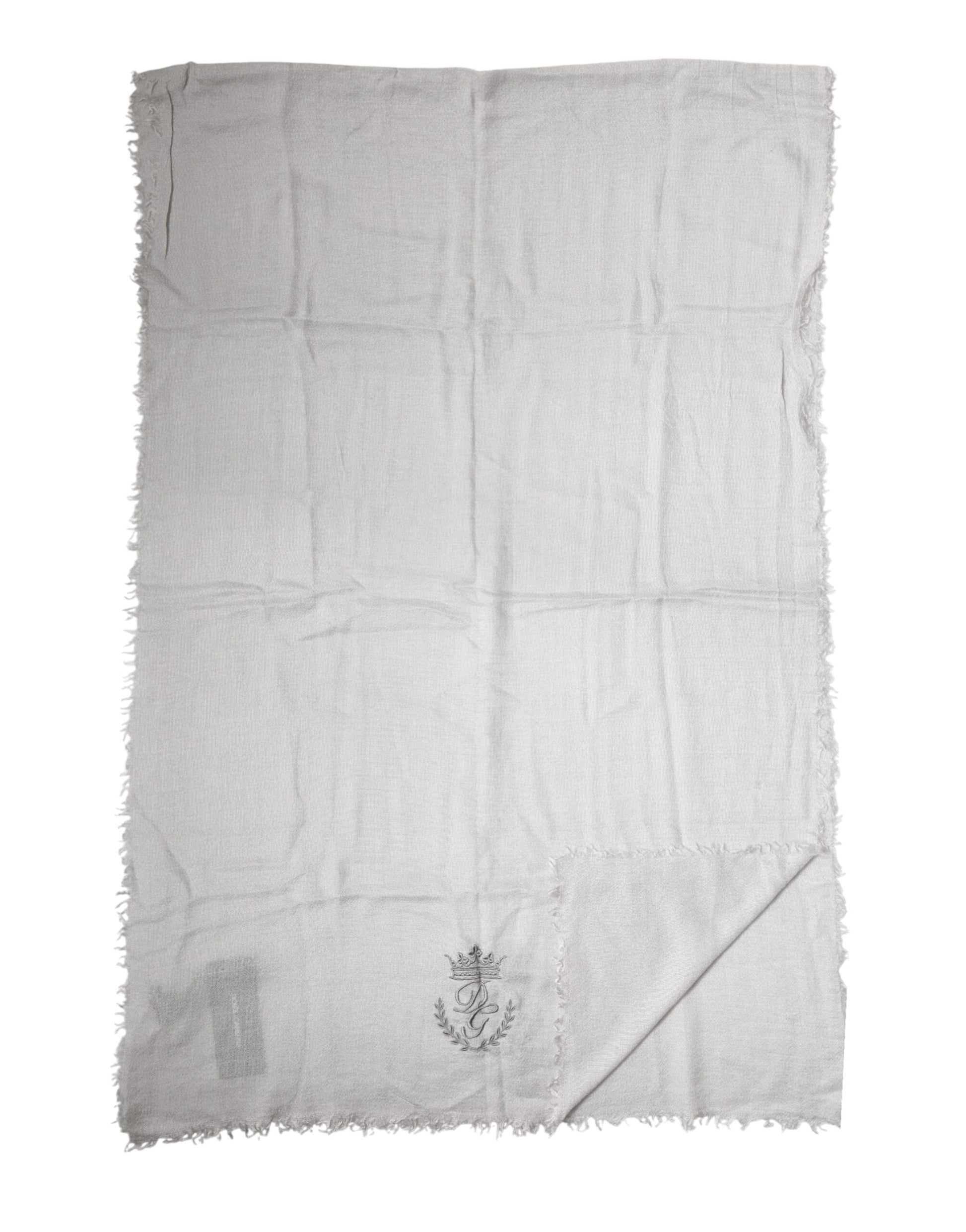 Gray Cashmere Knit Neck Wrap Shawl Scarf