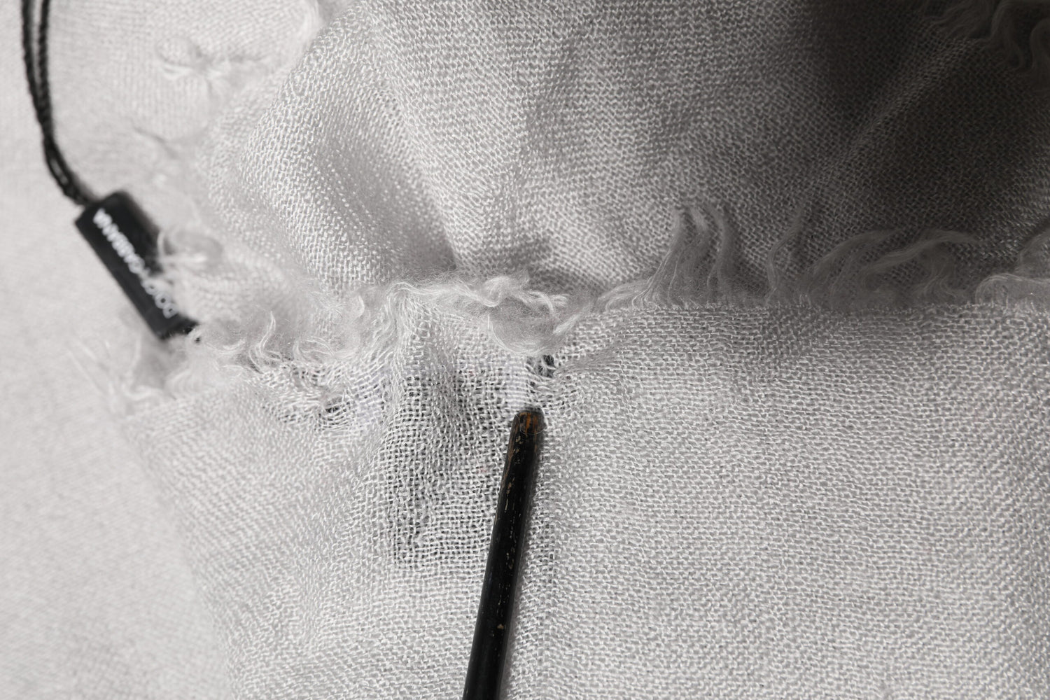 Gray Cashmere Knit Neck Wrap Shawl Scarf