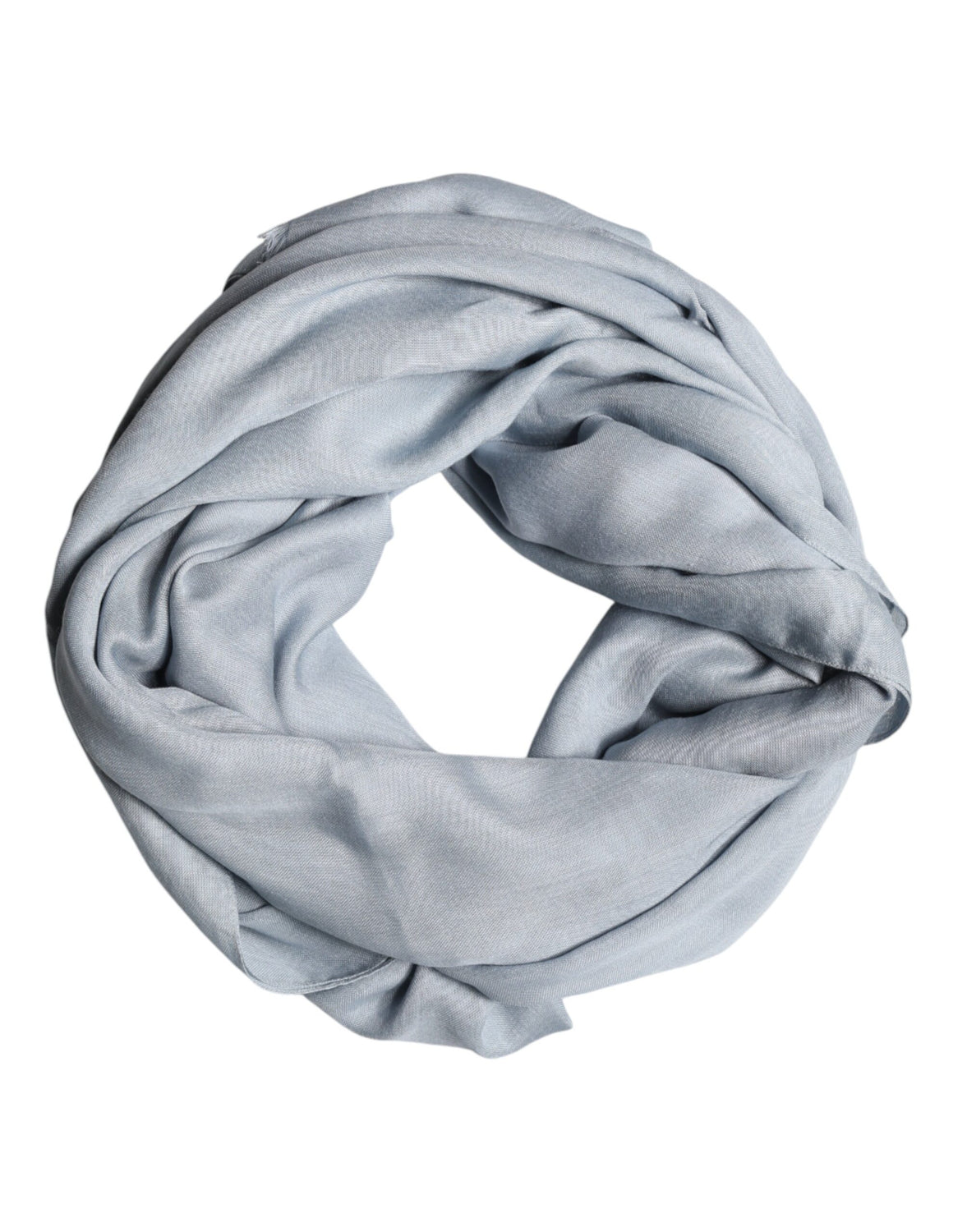 Light Blue Cashmere Knit Neck Wrap Scarf