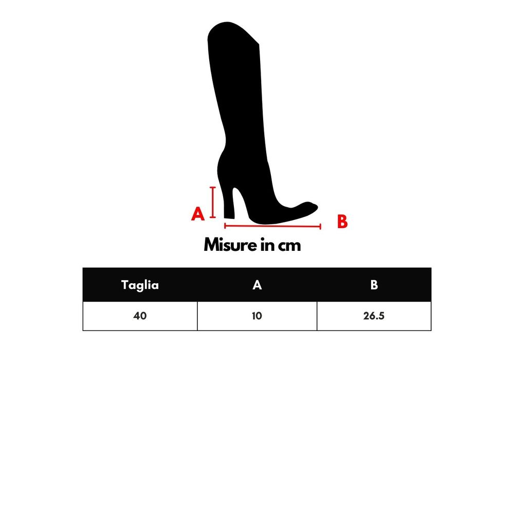 Brown Leather High Heel Boots