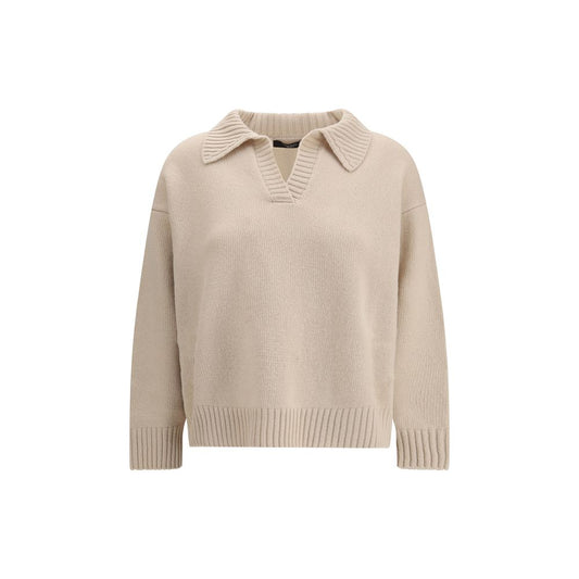 Beige Fleece Wool Sweatshirt