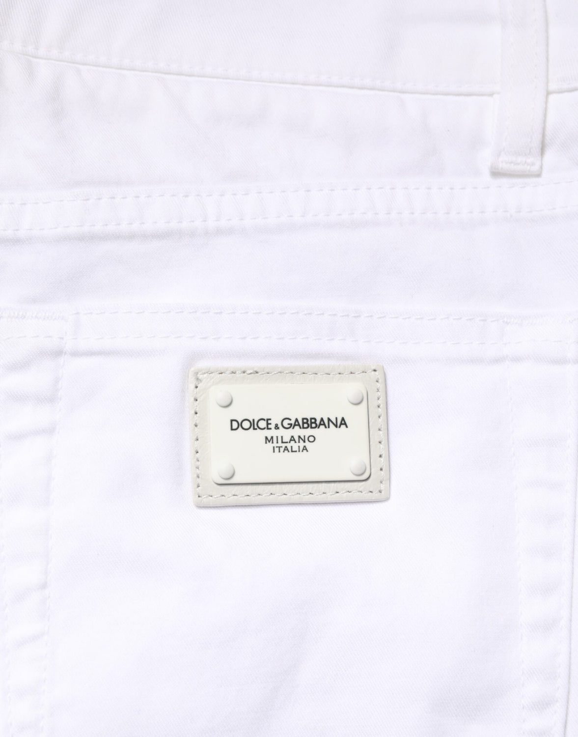 White Cotton Stretch Skinny Denim Men Jeans