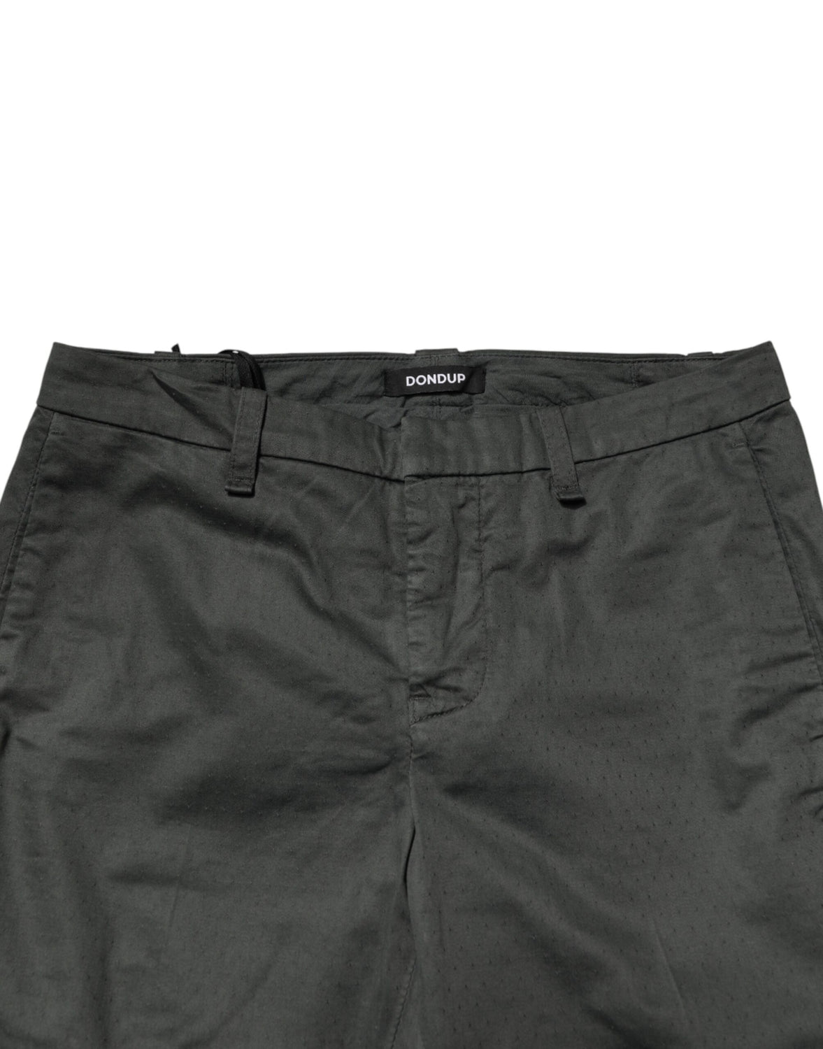 Dark Gray Cotton Mid Waist Skinny Men Chino Trouser Pants