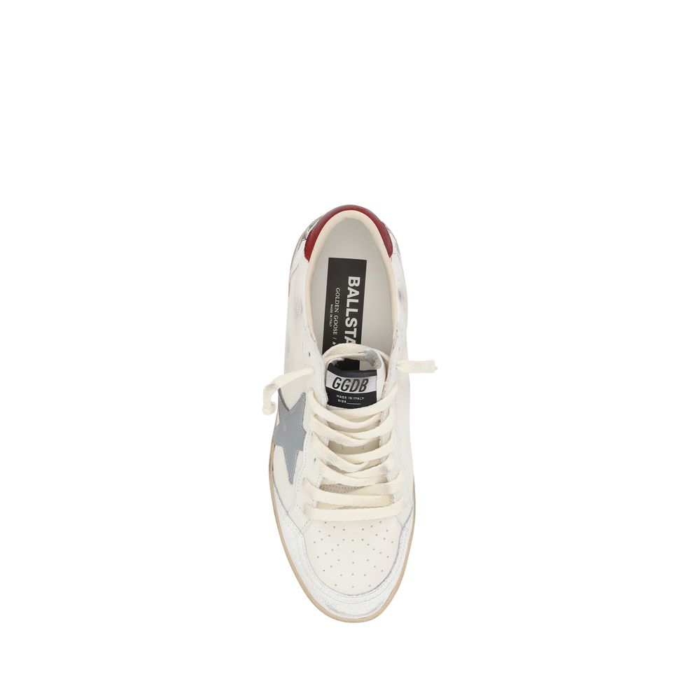 Beige Calf Leather Bos Taurus Low Top Sneakers