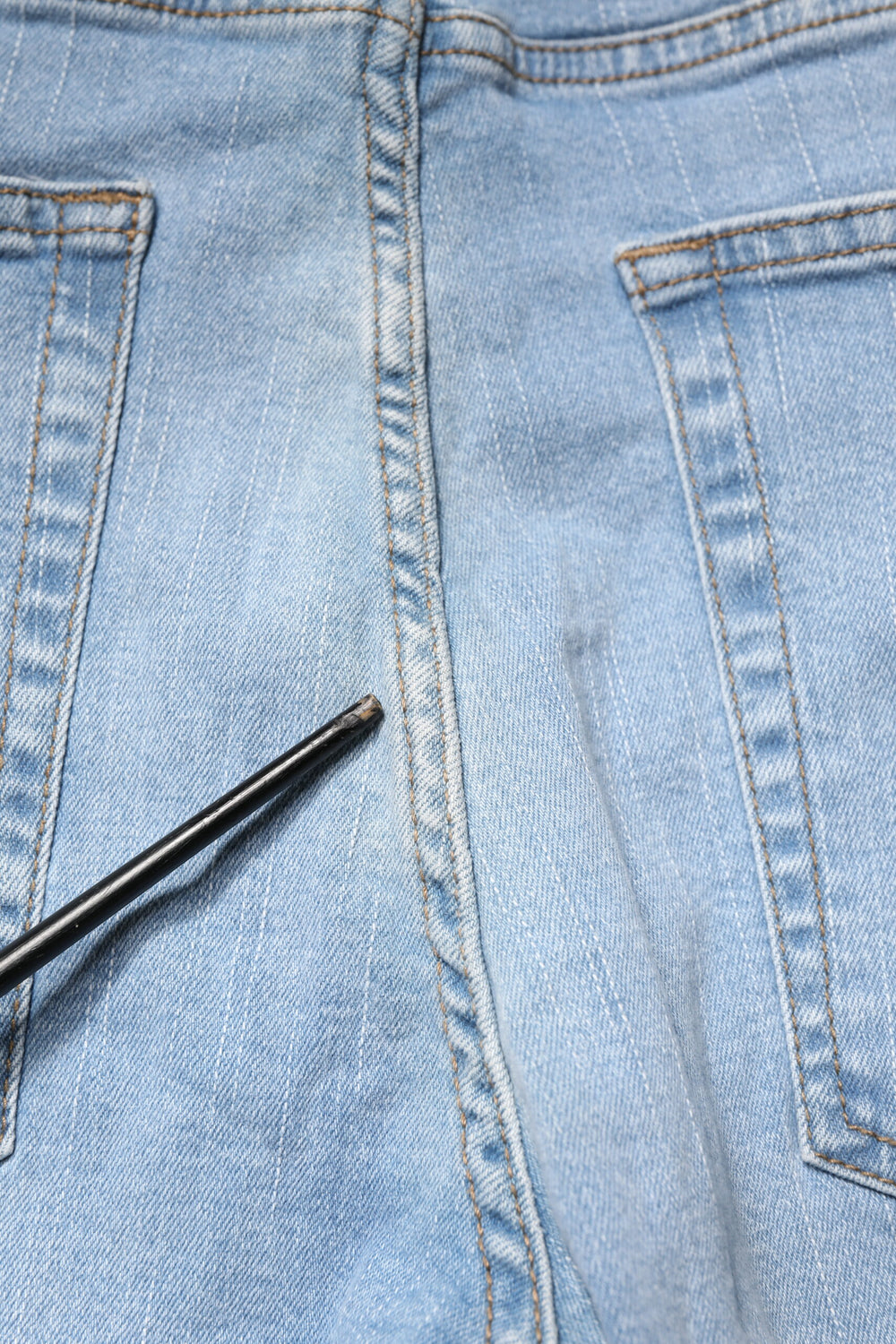 Light Blue Twister Mid Waist Skinny Fit Men Denim Jeans