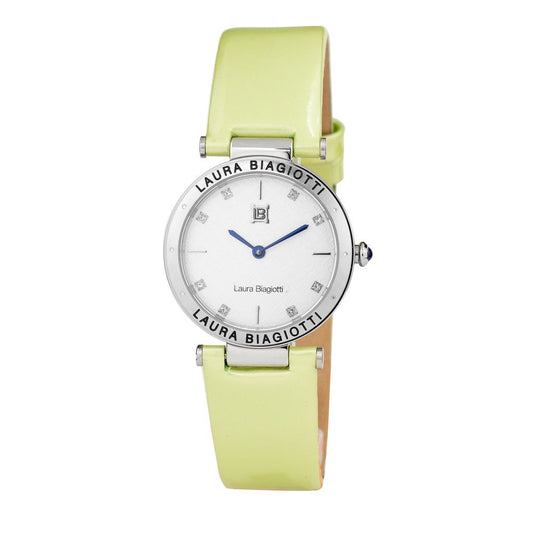 Bicolor Leather Dress Watch