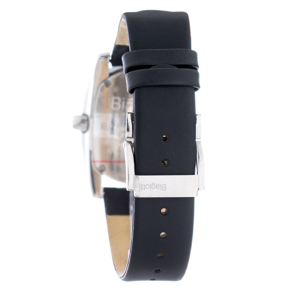 Black Leather Dress Watch