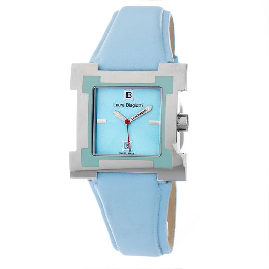Blue Leather Dress Watch