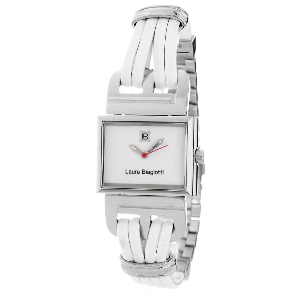 White Leather Dress Watch