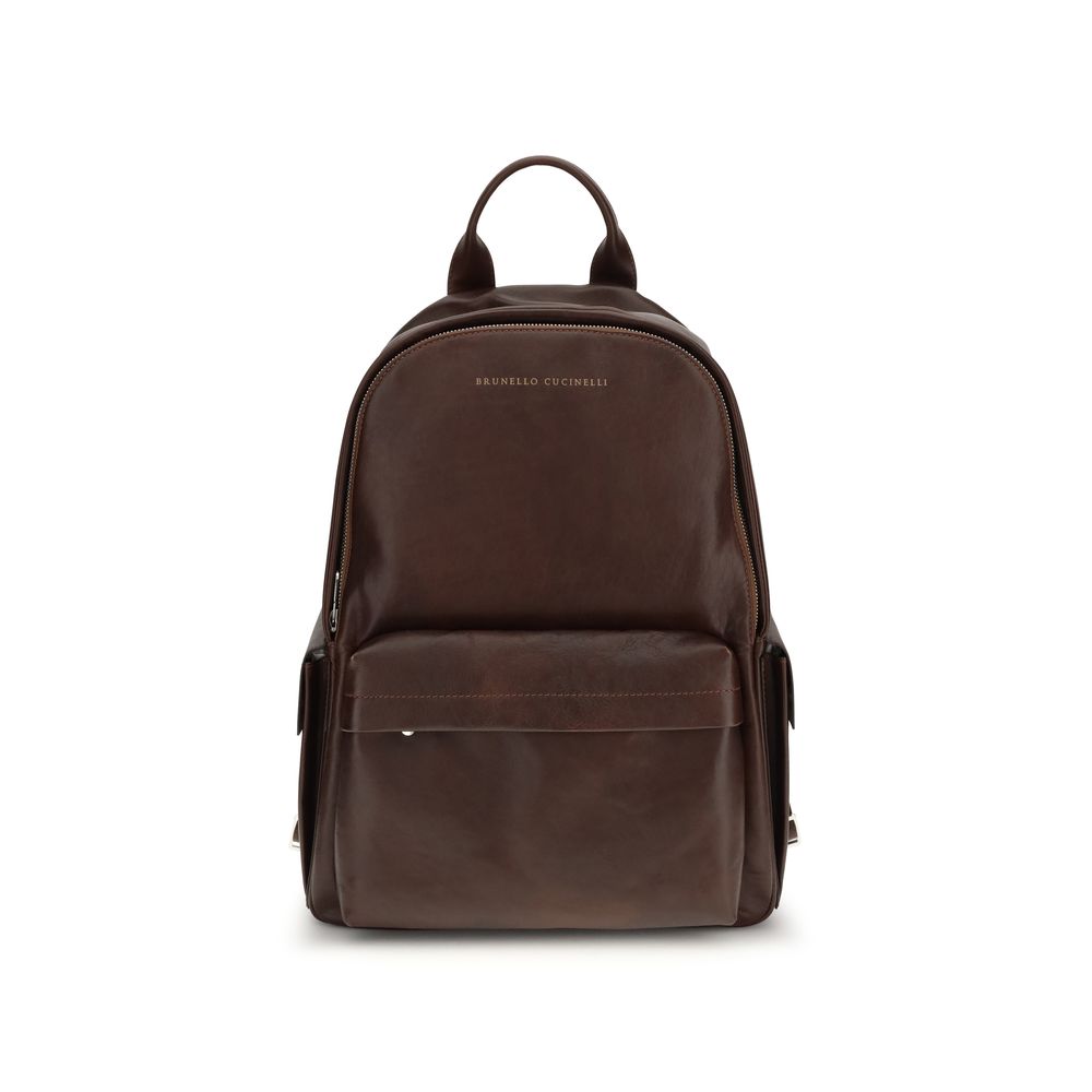 Brown Calf Leather Bos Taurus Backpack