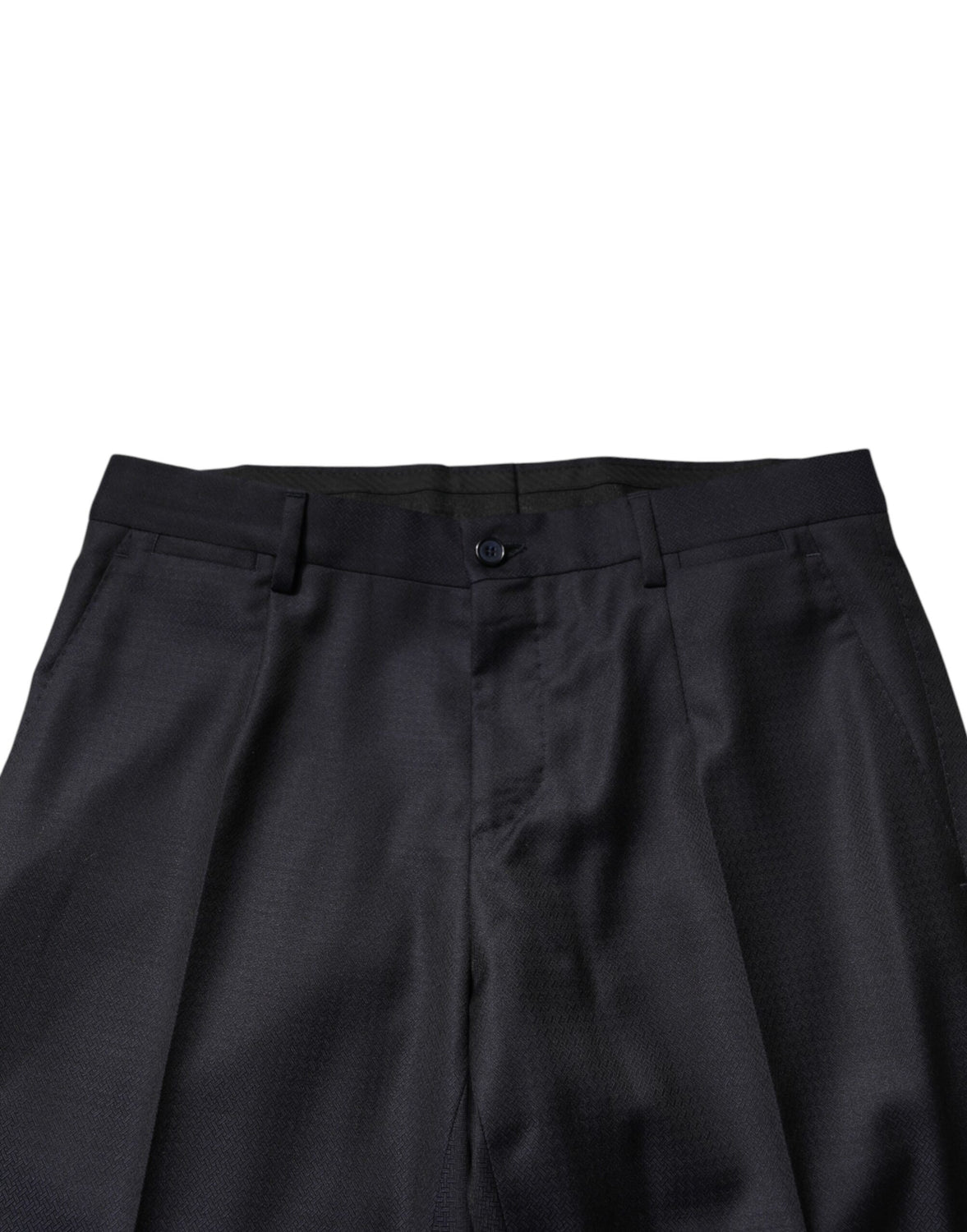 Black Wool Single Breasted Men 2 Piece Suit