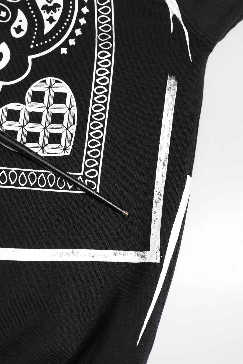 Black Bandana Hooded Men Sweatshirt Sweater