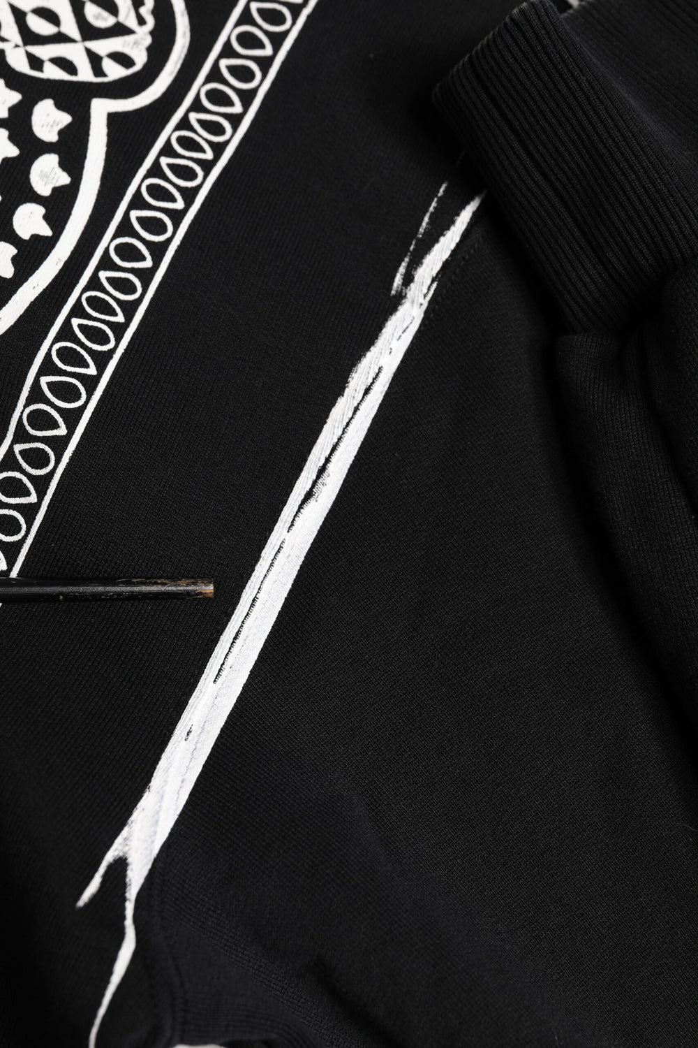 Black Bandana Hooded Men Sweatshirt Sweater