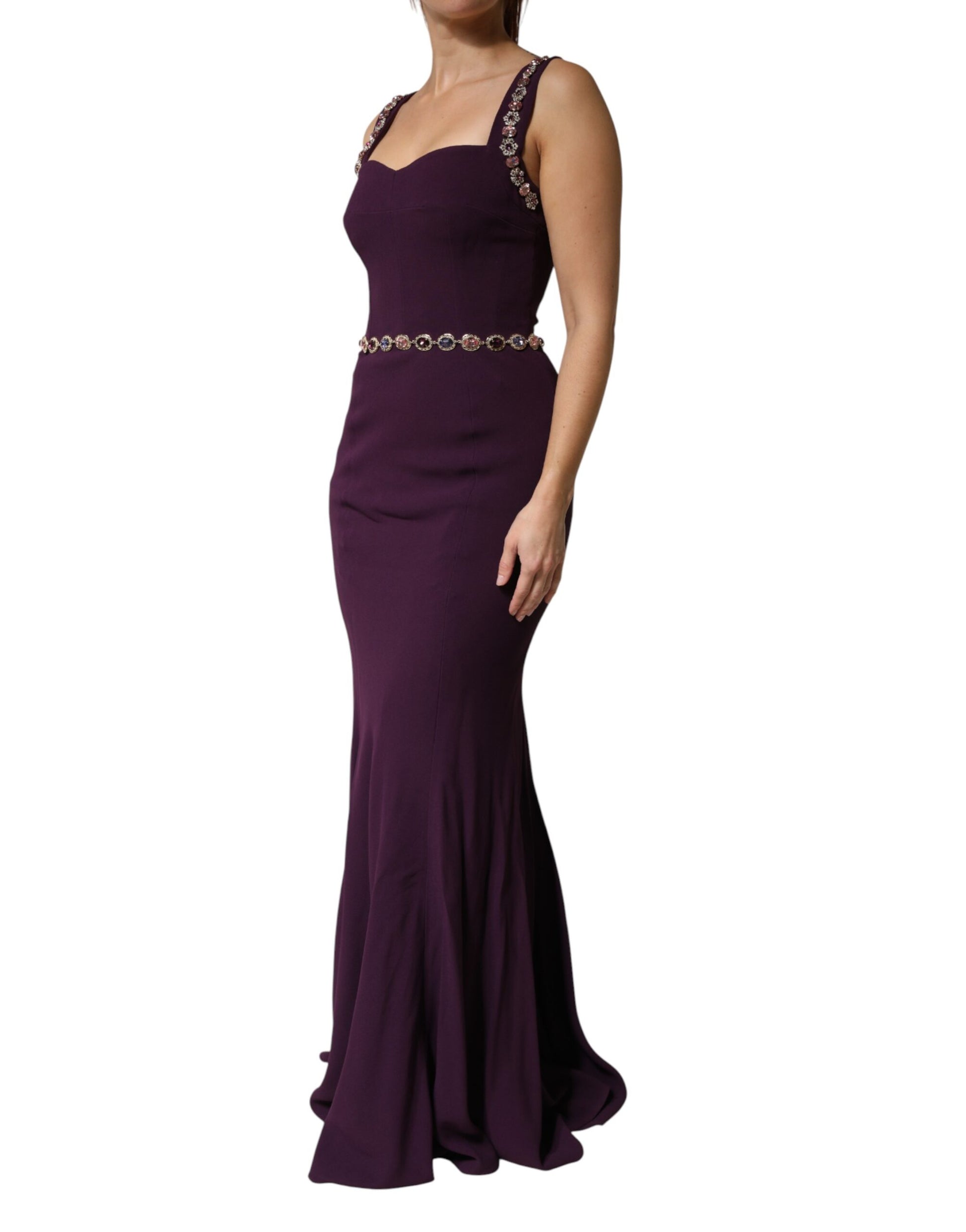 Violet Embellished Sheath Mermaid Gown Dress
