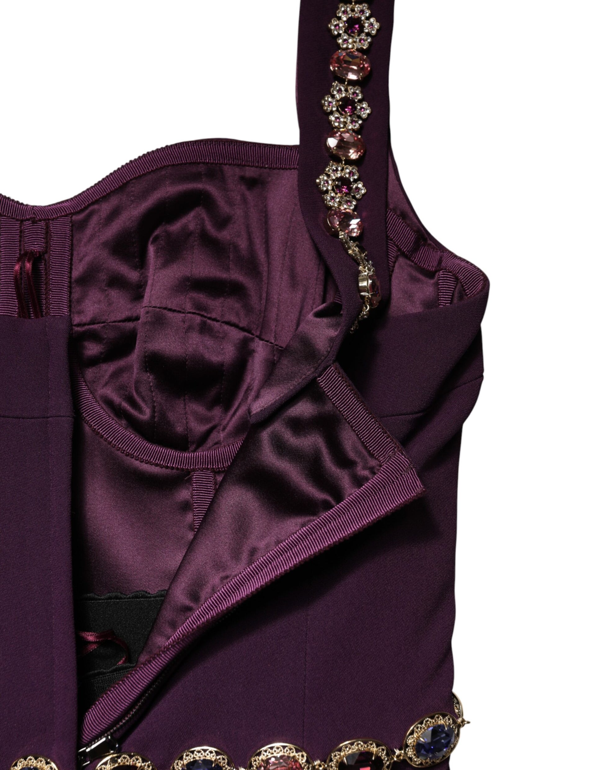 Violet Embellished Sheath Mermaid Gown Dress