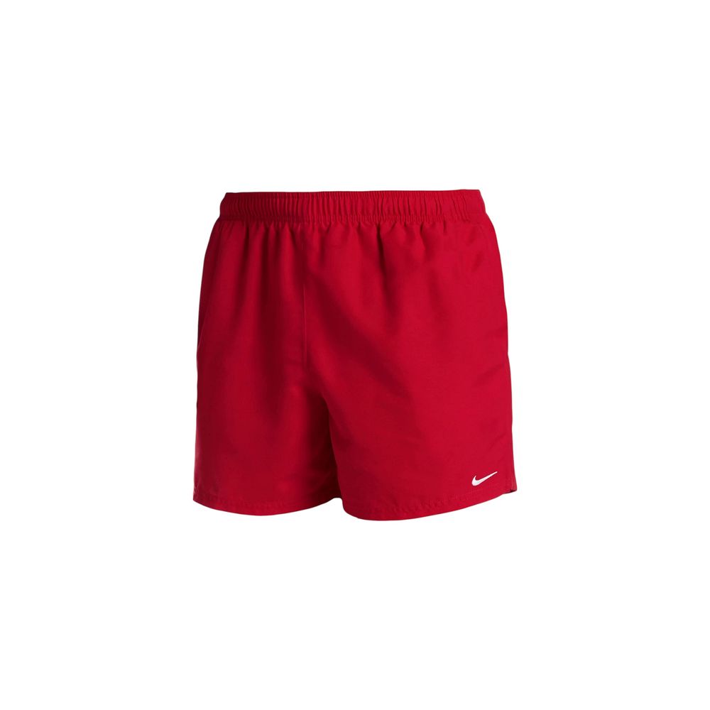 Red Polyester Swim Shorts