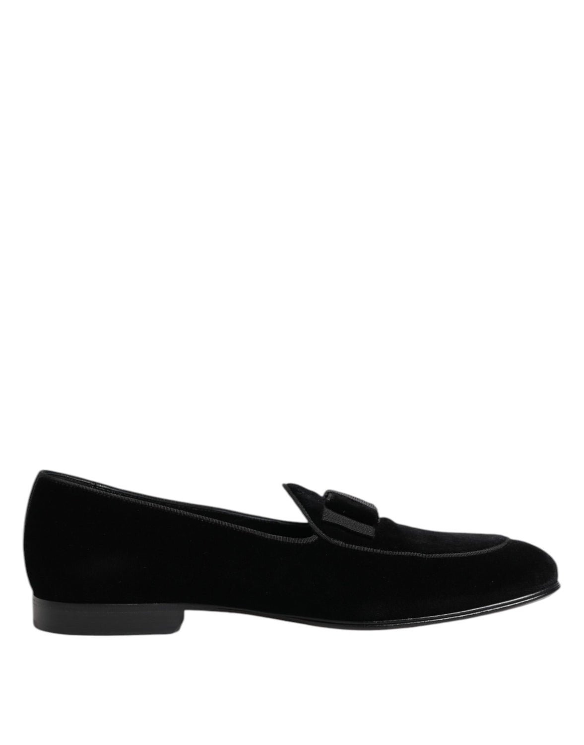Black Velvet Slip On Loafers Formal Men Shoes