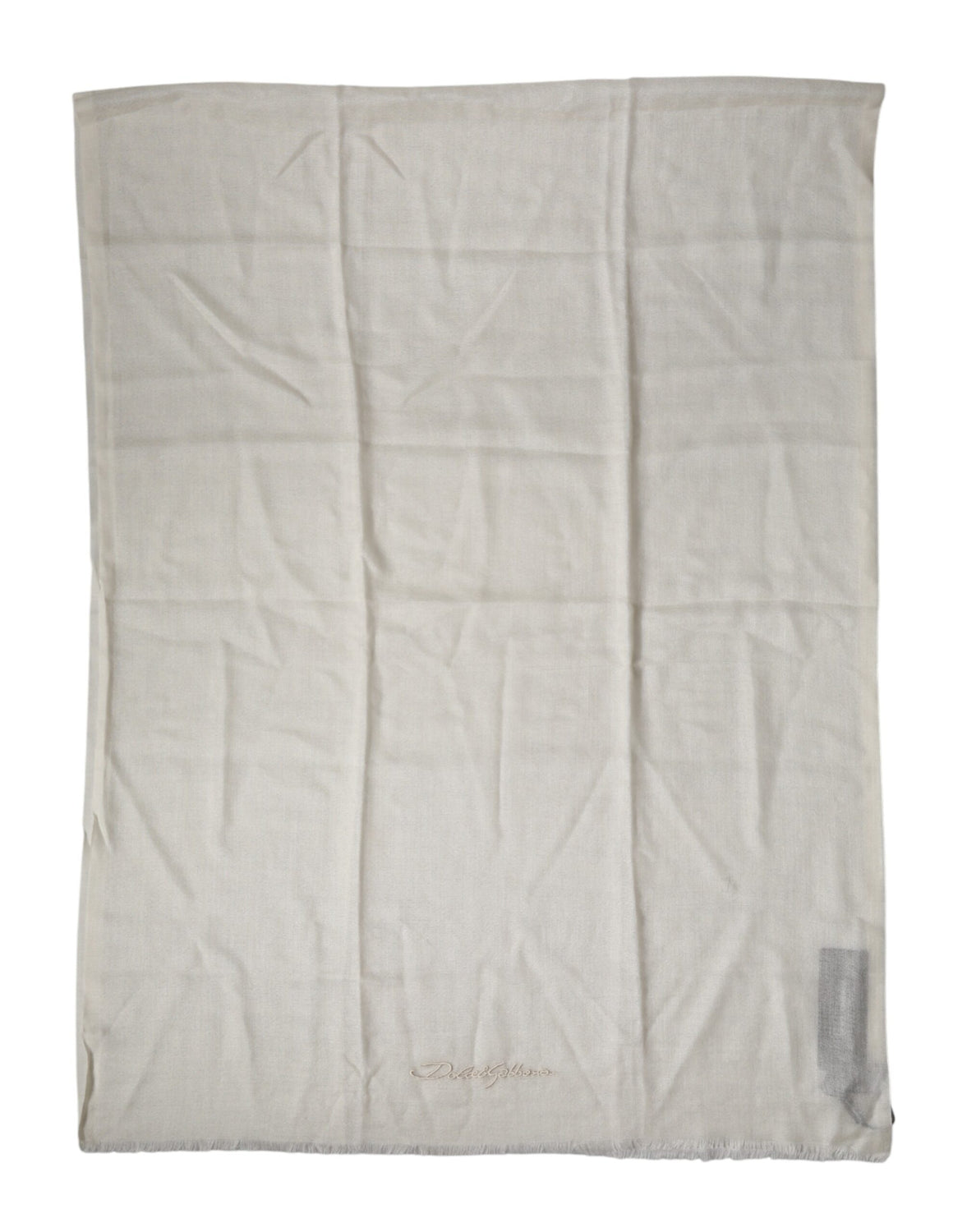 White Cashmere Knit Neck Wrap Shawl Scarf