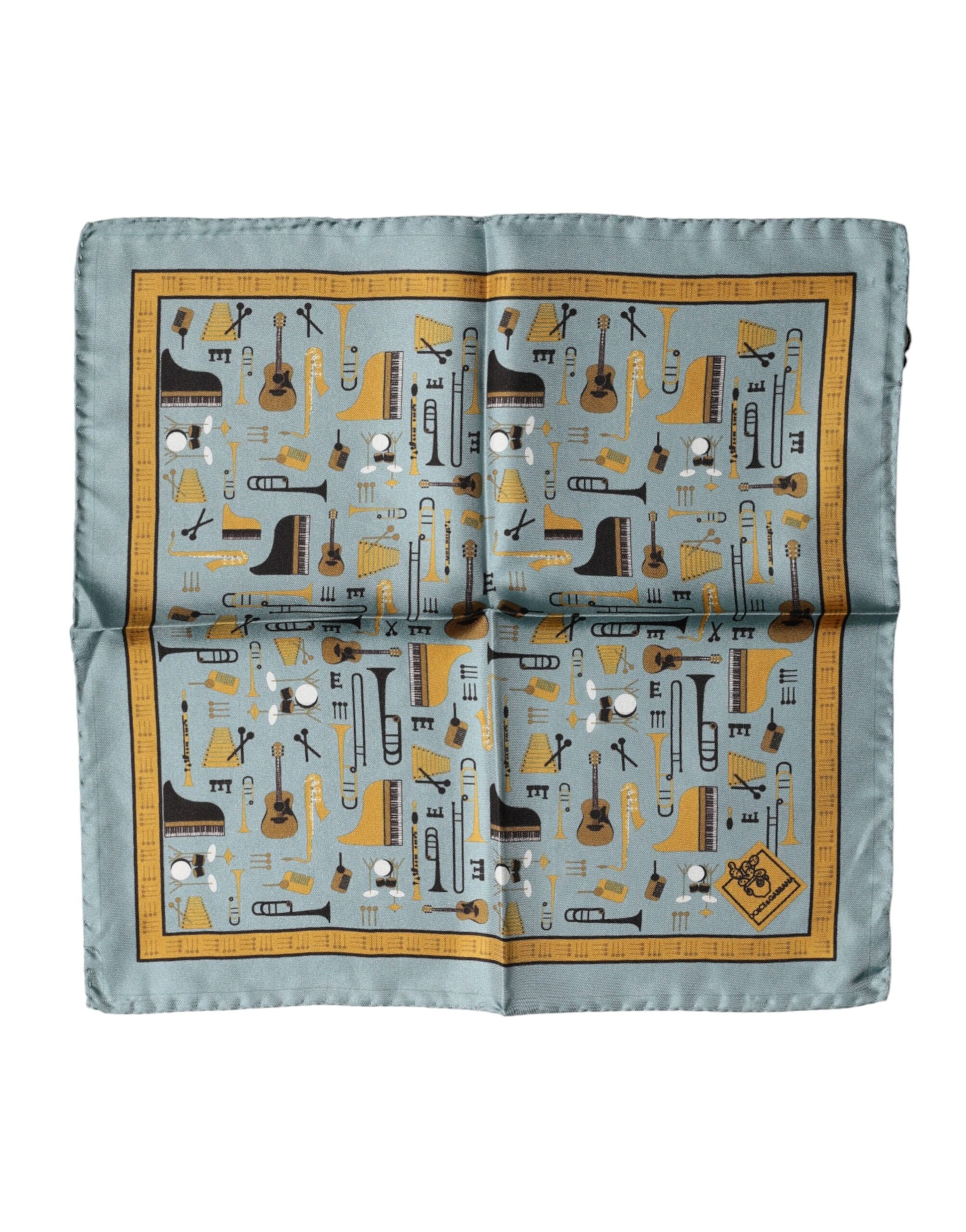 Blue Jazz Club Square Handkerchief Scarf