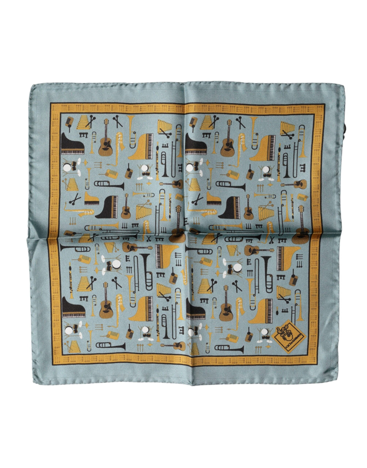 Blue Jazz Club Square Handkerchief Scarf