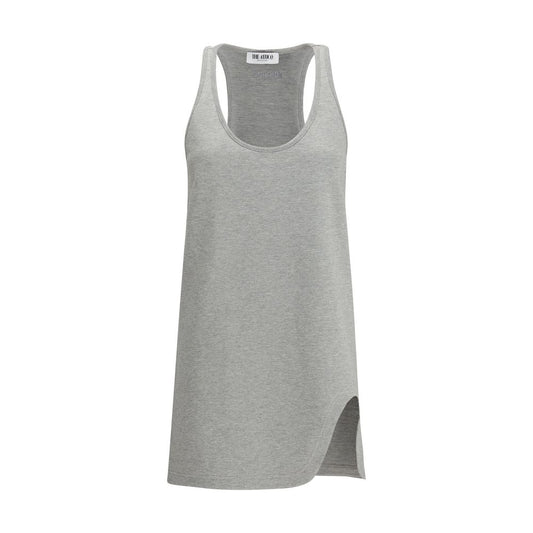 Gray Cotton Casual Dress
