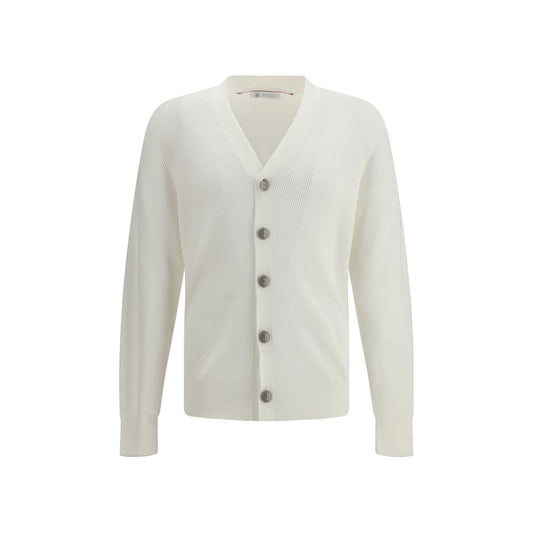 White Cotton Cardigan