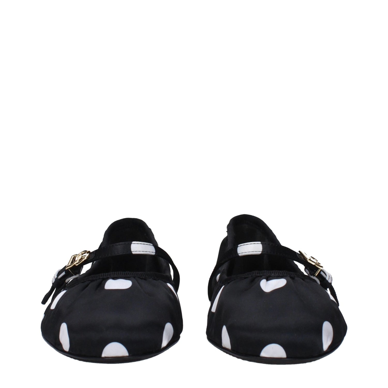 Black Fabric Ballet Flats