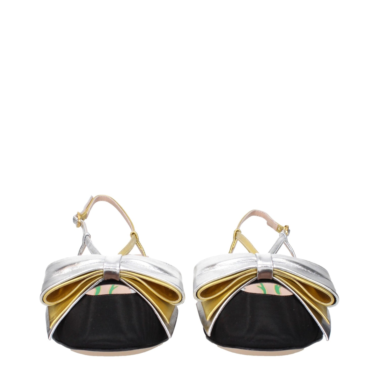 Black Fabric Mid Heel Pumps