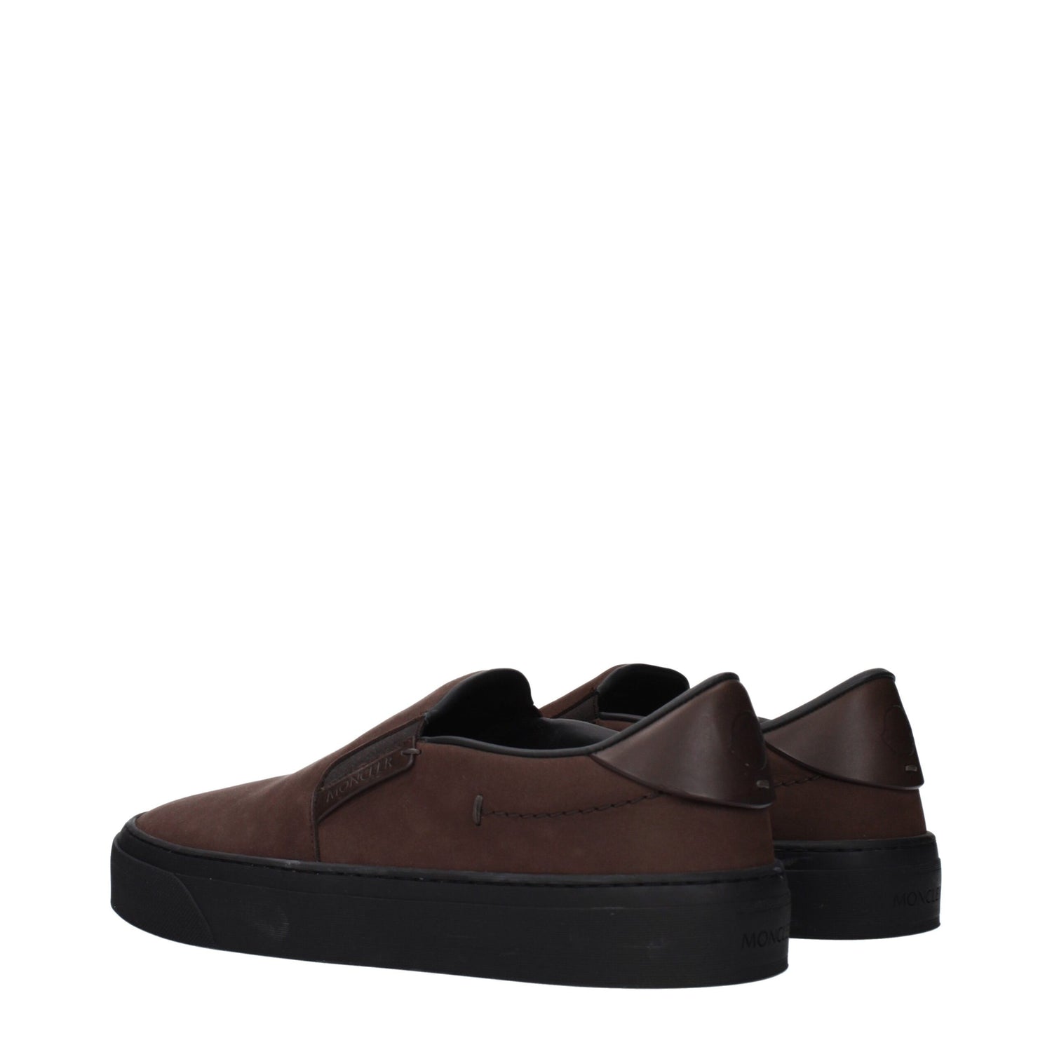 Brown Leather Slip-On Loafers