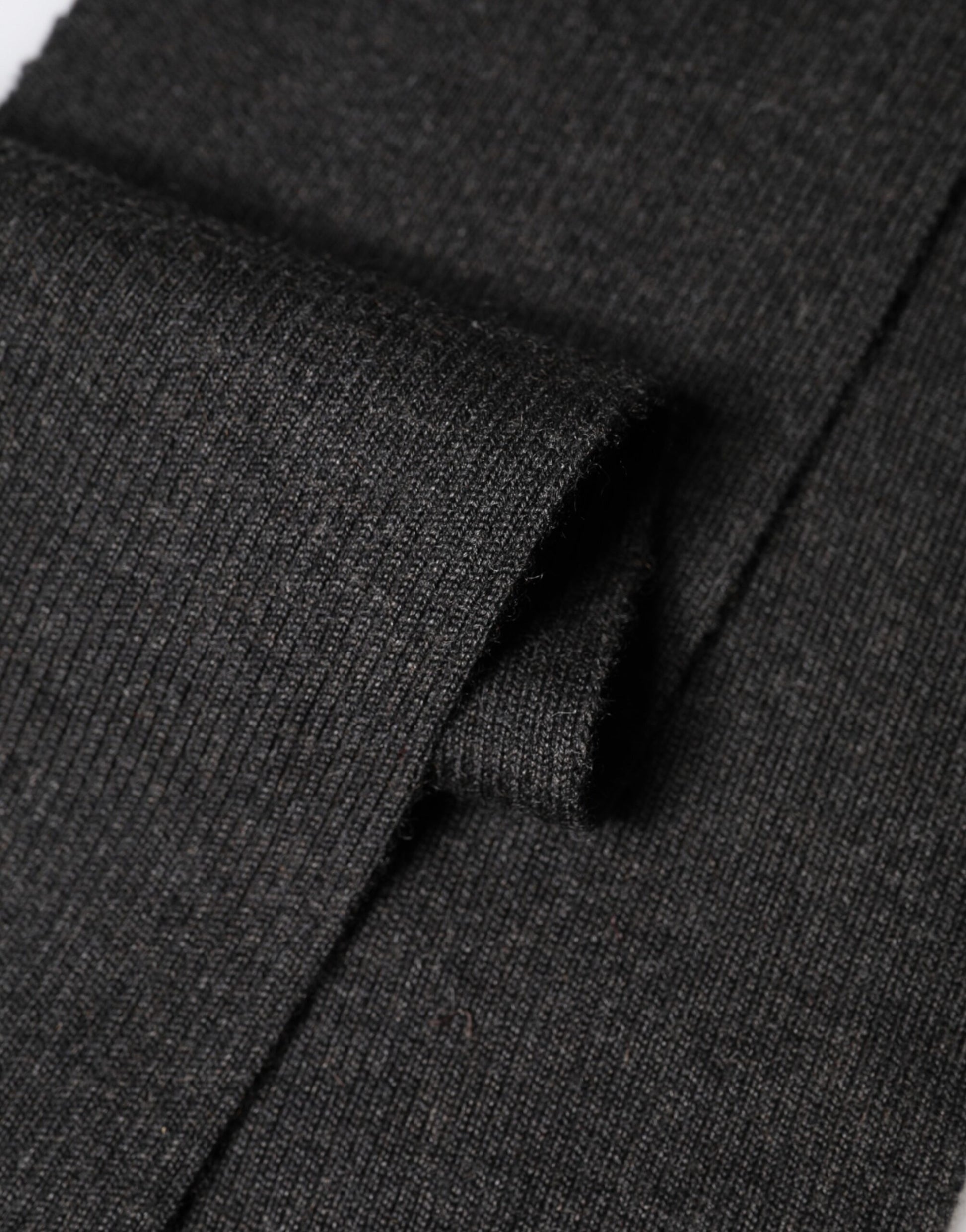 Black Cashmere Knit Neck Wrap Foulard Scarf