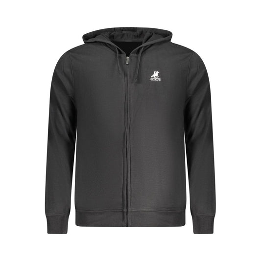 Black Cotton Men's Hoodie