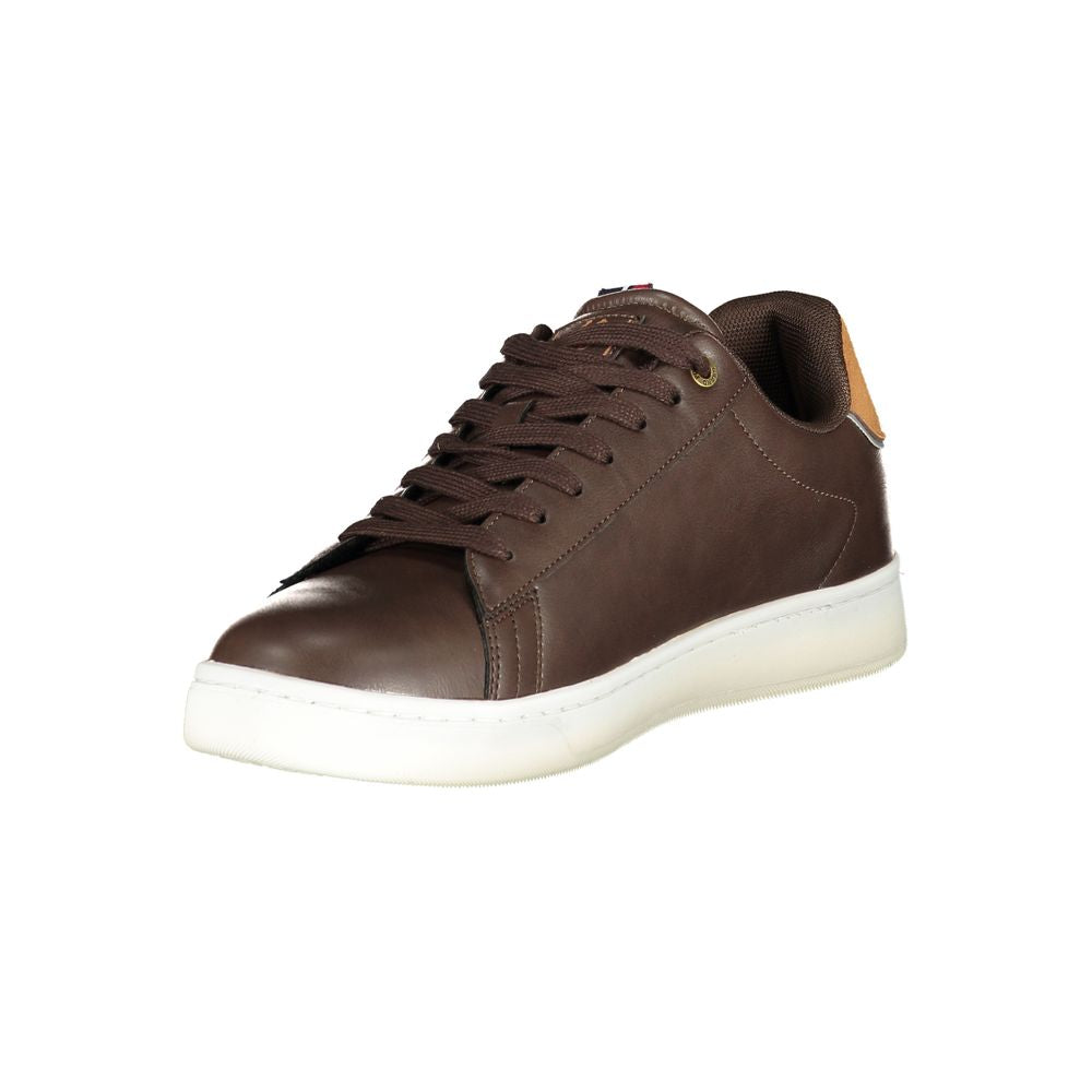 Marrone Polyurethane Men Sneaker
