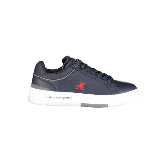 Blue Polyurethane Men's Sneaker