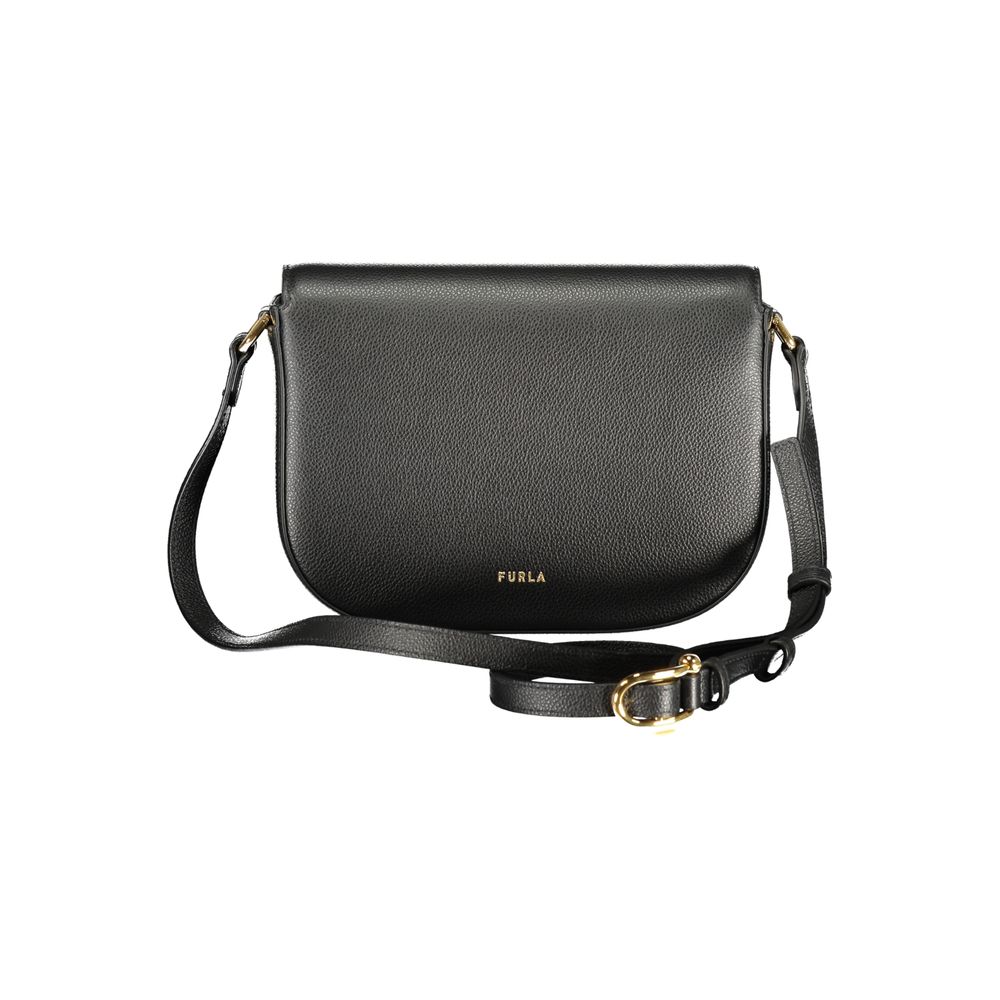 Black Leather Women Crossbody
