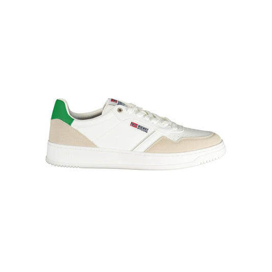White Polyurethane Men's Sneaker