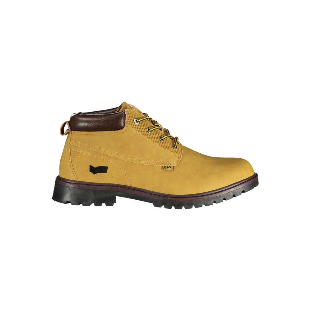 Beige Polyurethane Men's Ankle Boot