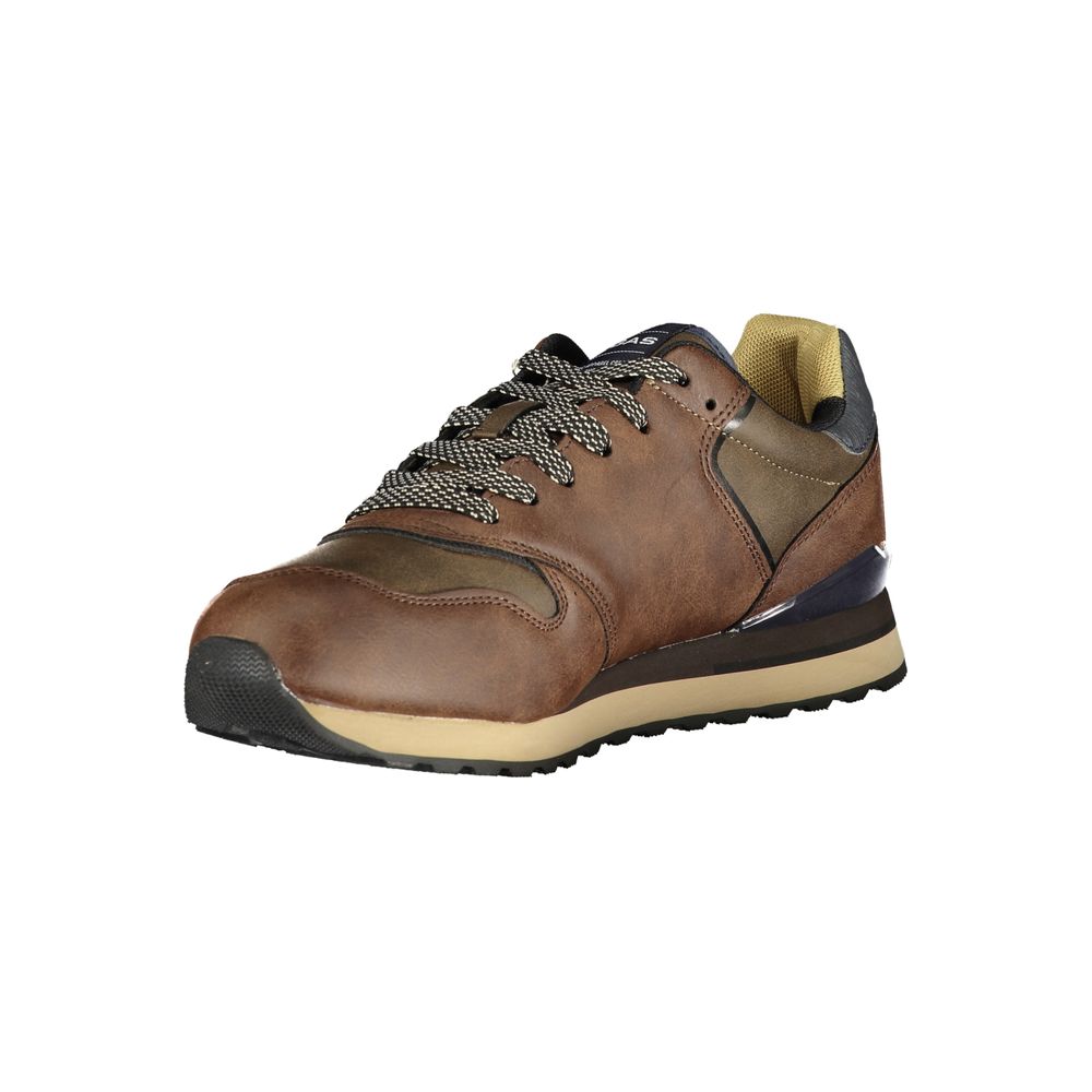 Marrone Poliuretano Mens Sneaker