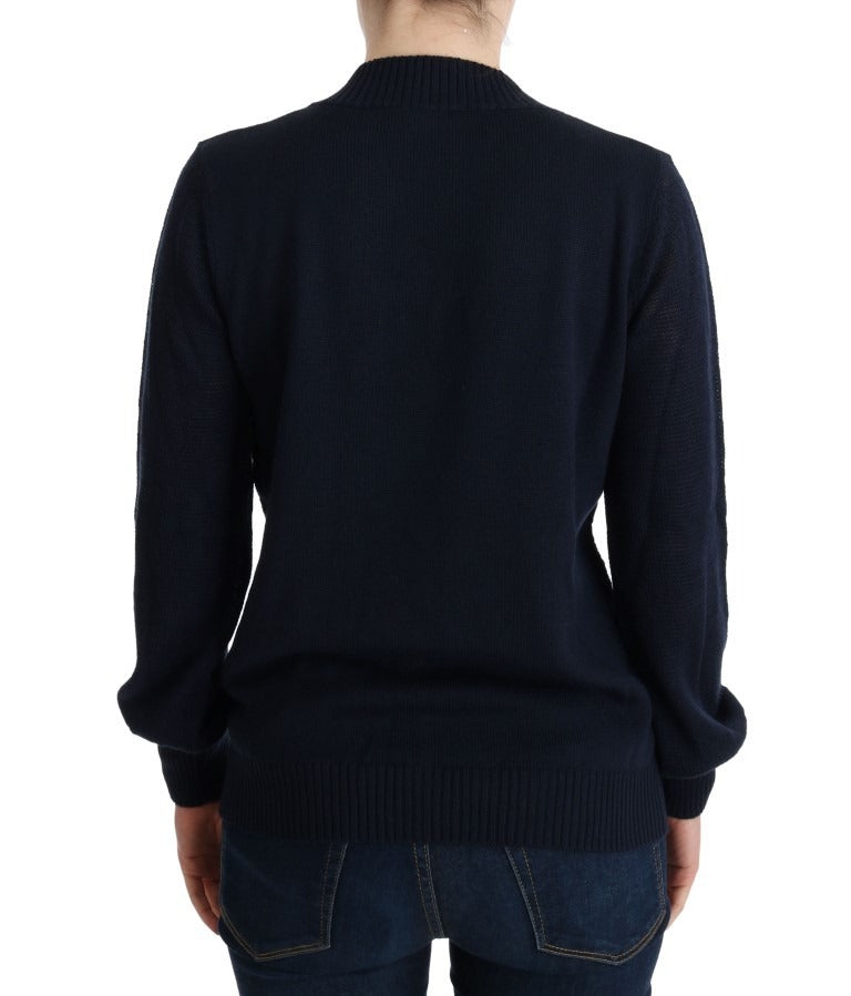 Blue V-Neck Lightweight Jumper Sweater