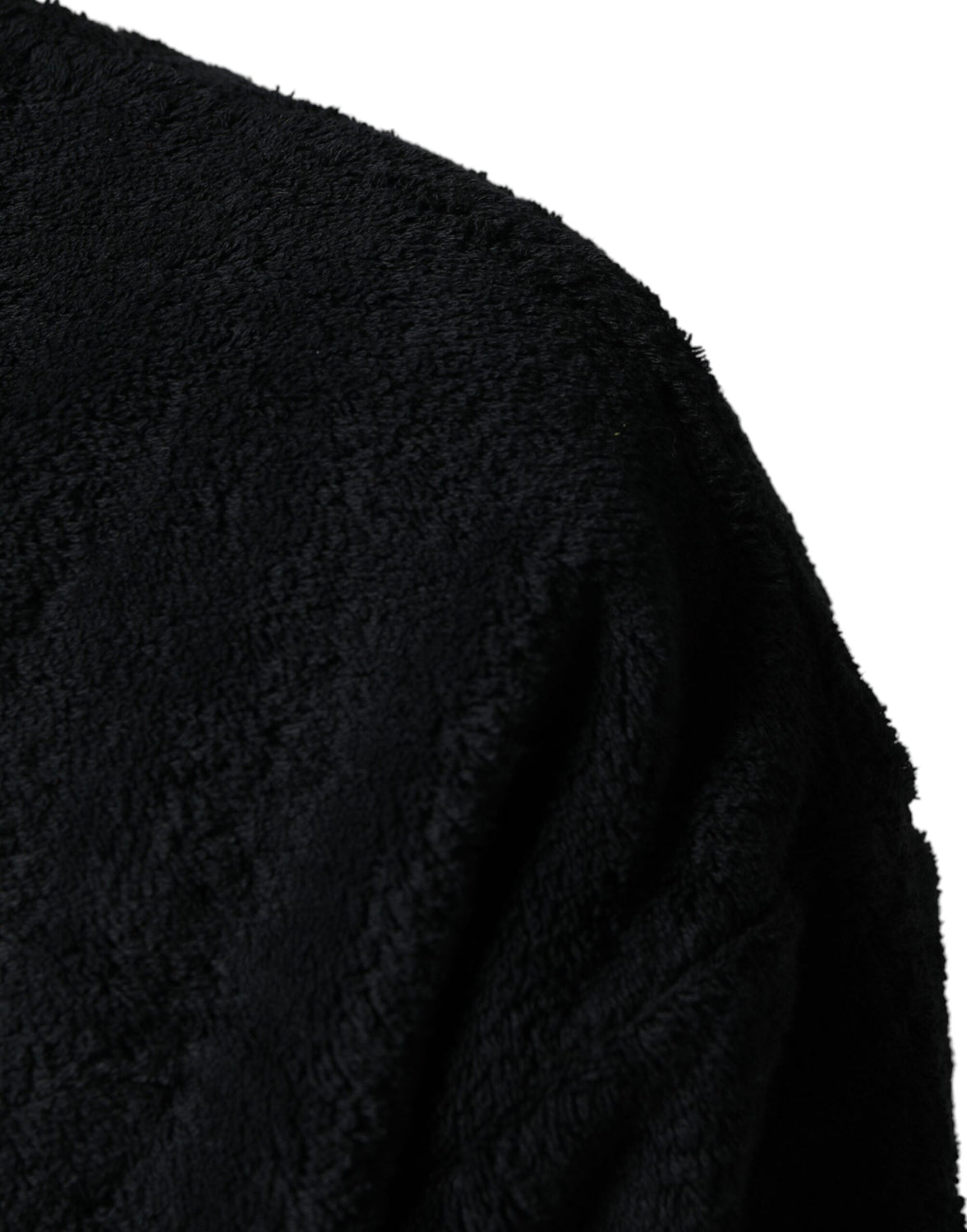 Black Cotton V-Neck Men Sweatshirt Sweater