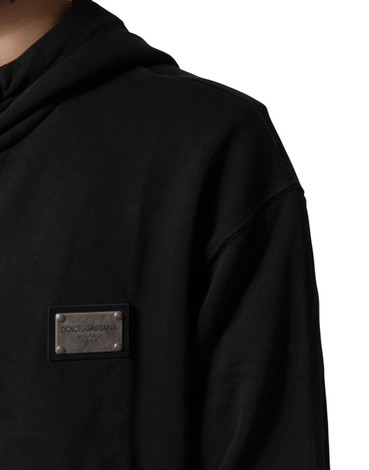 Black Full Zip Hooded Men Sweatshirt Sweater