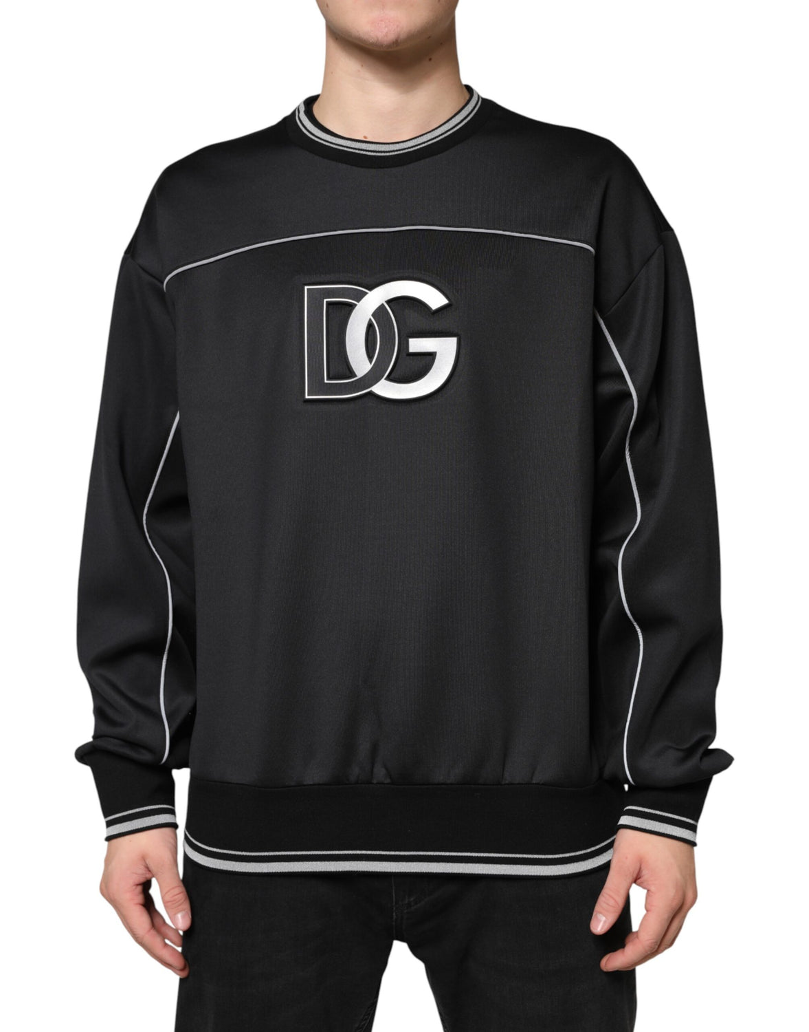 Black DG Logo Crew Neck Sweatshirt Sweater