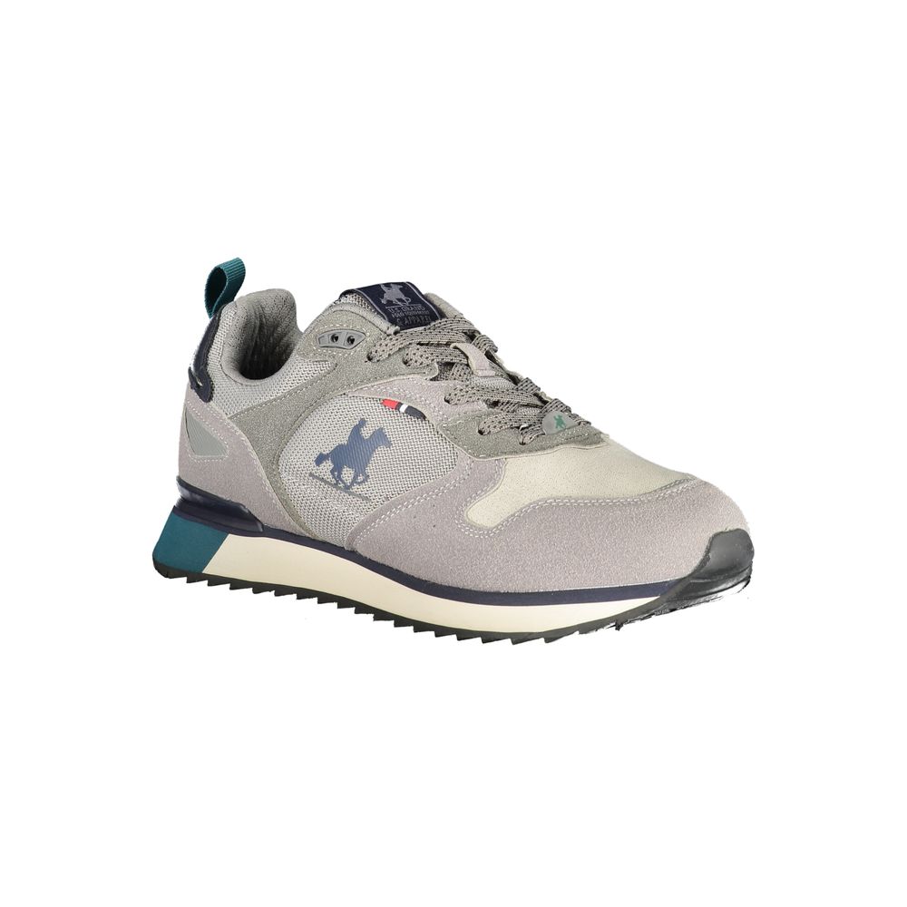 Gray Polyester Men Sneaker