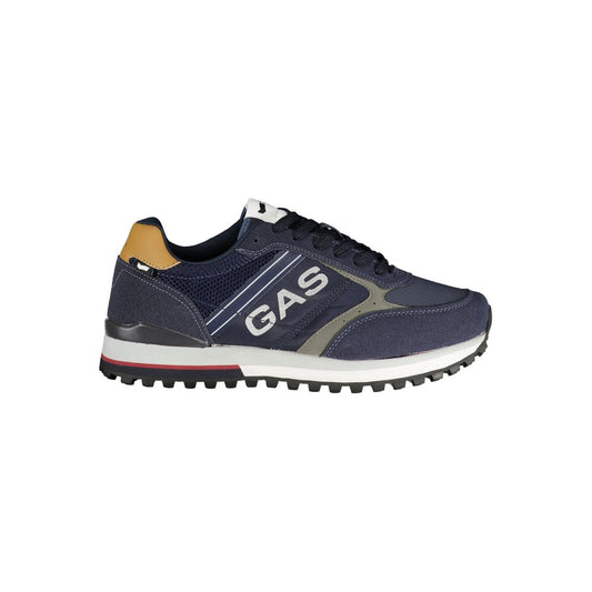 Blue Polyester Men Sneaker