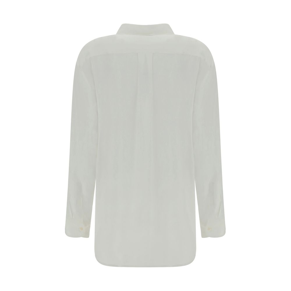 White Acetate Dress Shirt