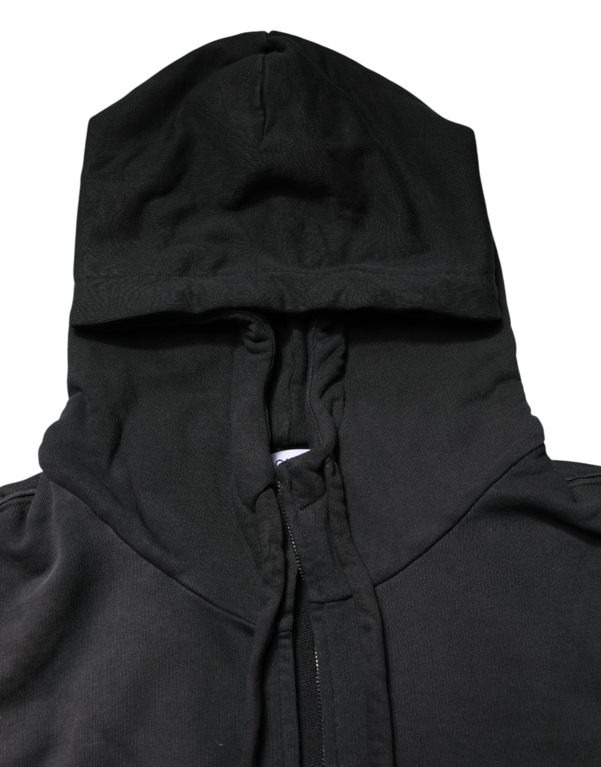 Black Logo Zipped Hooded Sweatshirt Sweater