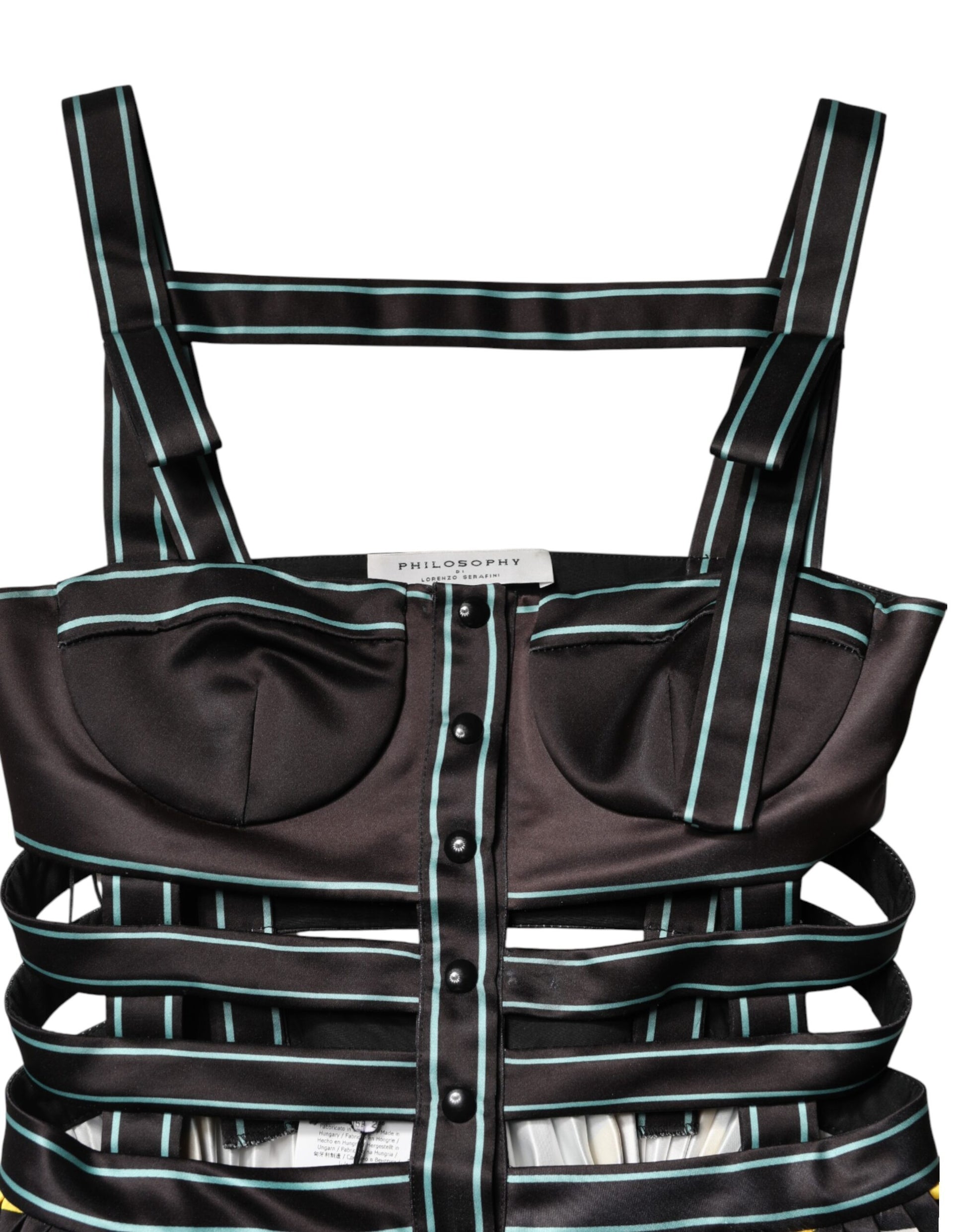 Multicolor Sleeveless A-line Dress