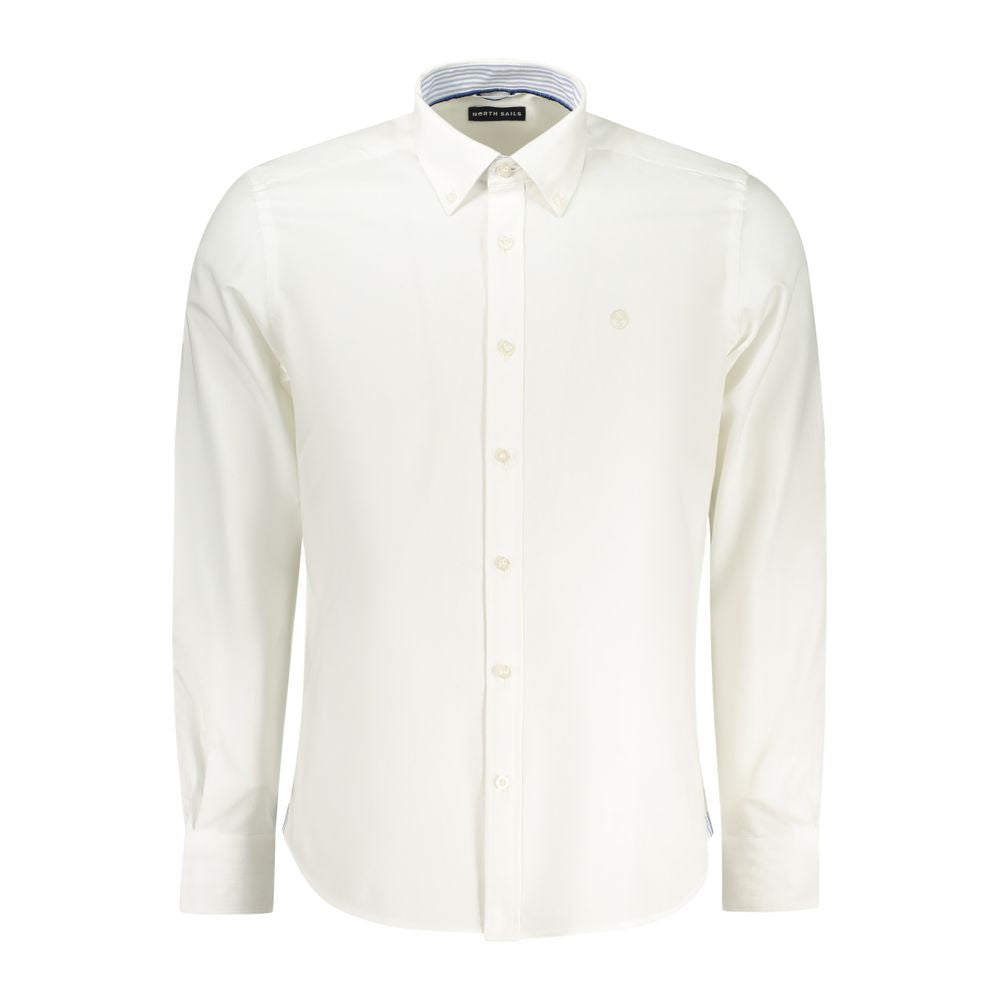 White Cotton Men Shirt