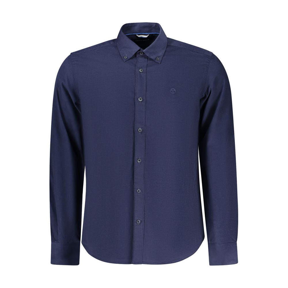 Blue Cotton Men's Shirt